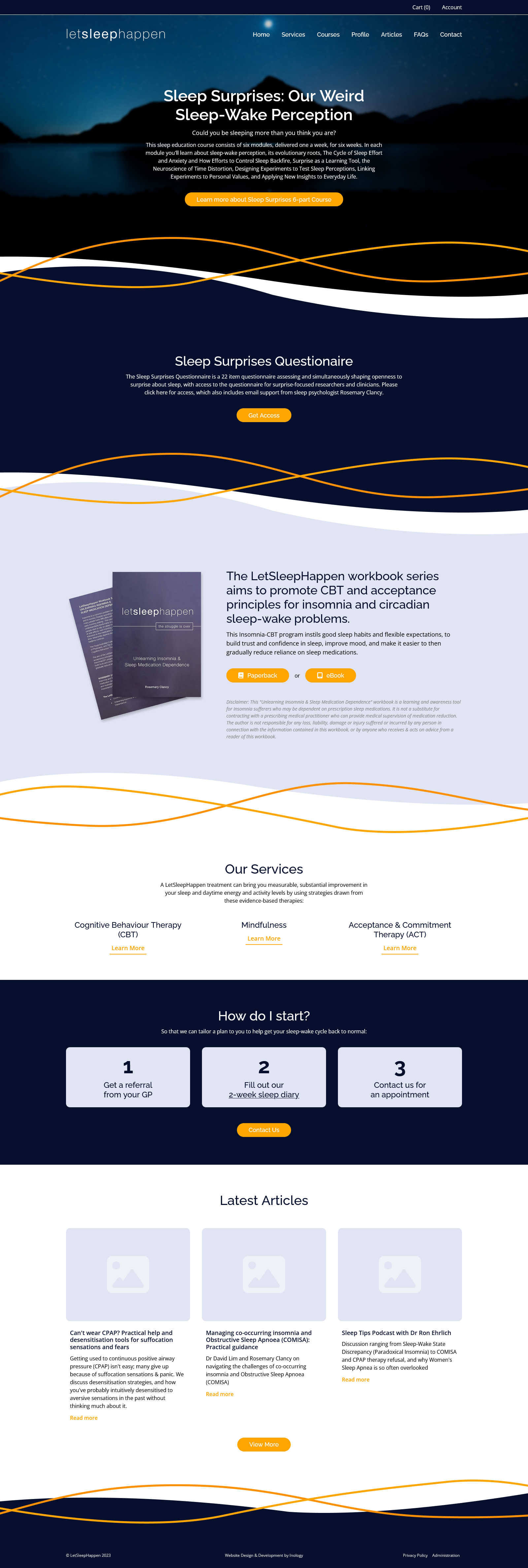 LetSleepHappen website design